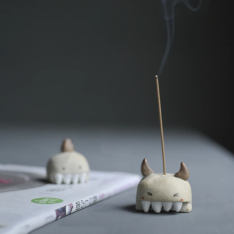 ★of the manual mud furnishing articles little monster censer household incense holder inserted tea pet small place