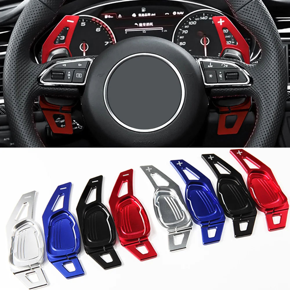 For Audi S3 S5 S6 S8 SQ5 RS3 RS4 RS5 RS6 RS7 RSQ3 Avant Quattro Sportback Cabriolet Limousine Car Steering Wheel Shifter Paddles