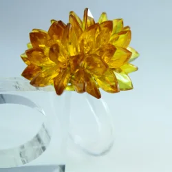 free shipping acrylic beaded dark yellow wholesale decoration napkin holder 12 pcs