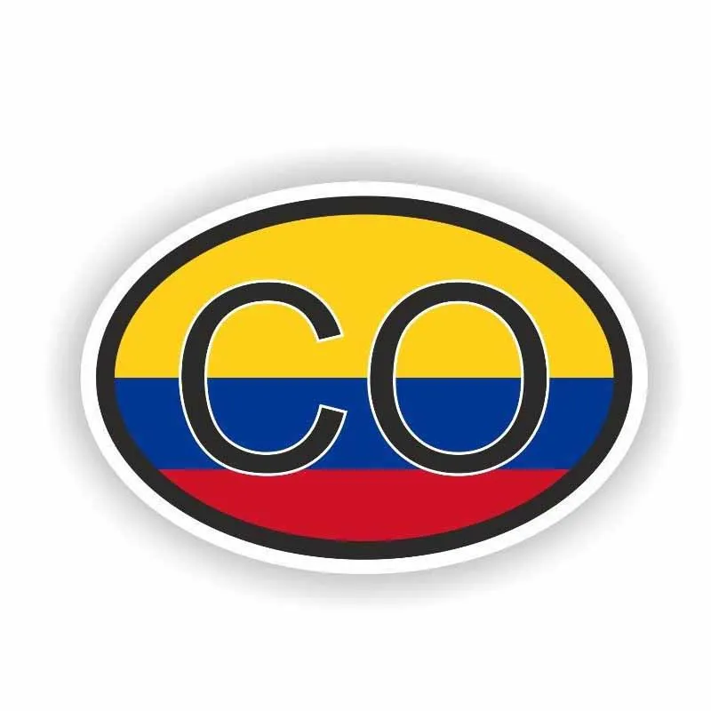 

Creative Car Sticker Flag COLOMBIA CO Car Styling Logo Motorcycle Decorative Classic Design Accessories Decal Pvc 15cm X 10cm
