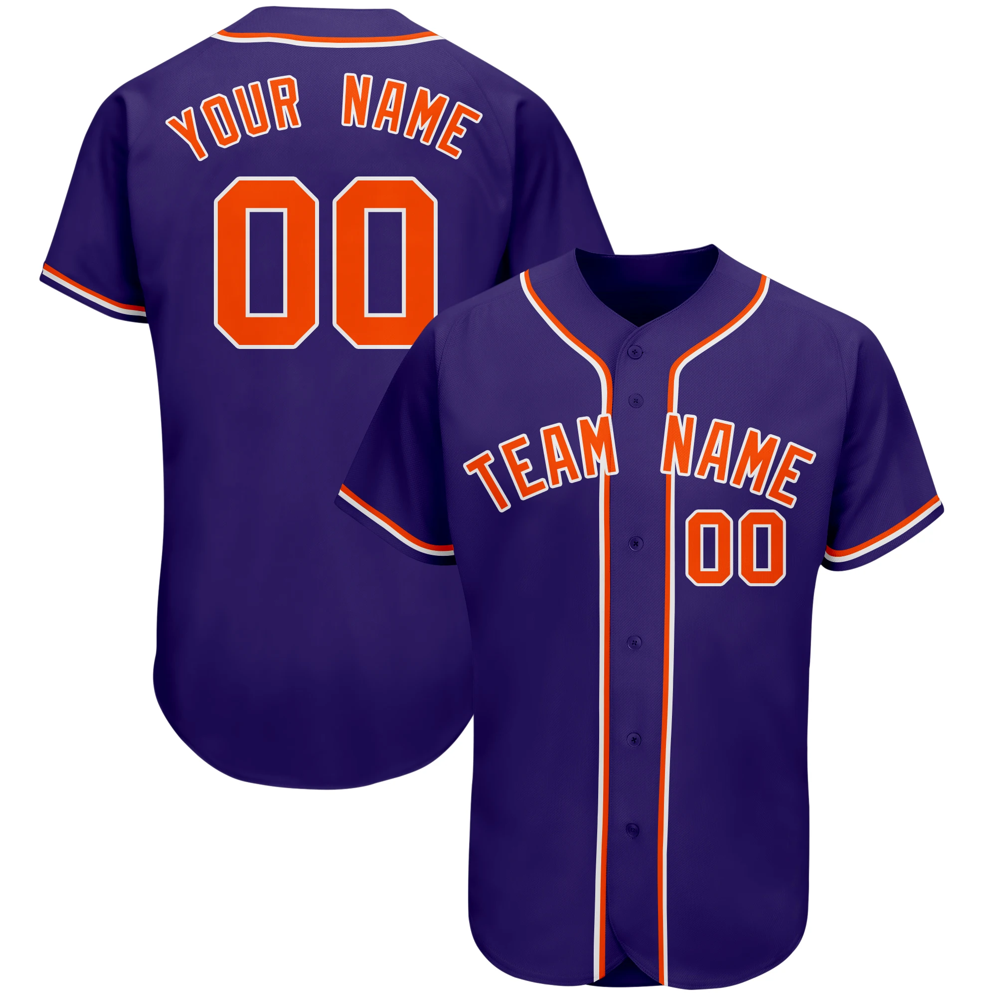 Custom Baseball Jerseys Stitched Baseball Purple Shirts Personalized Team Name Number for Men Women Boy Quick Dry