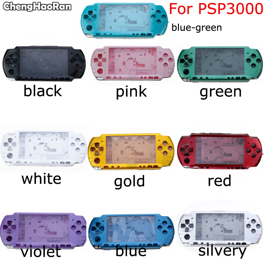 ChengHaoRan For PSP 3000 High quality game console shell full cover replacement with for PSP 3000 button kit 10 colors