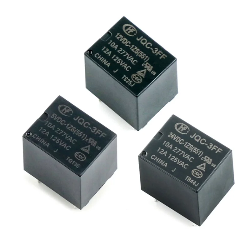 

Реле мощности HONGFA T73 JQC-3FF 24VDC-1HS 24VDC-1ZS 5VDC-1HS 5VDC-1ZS
