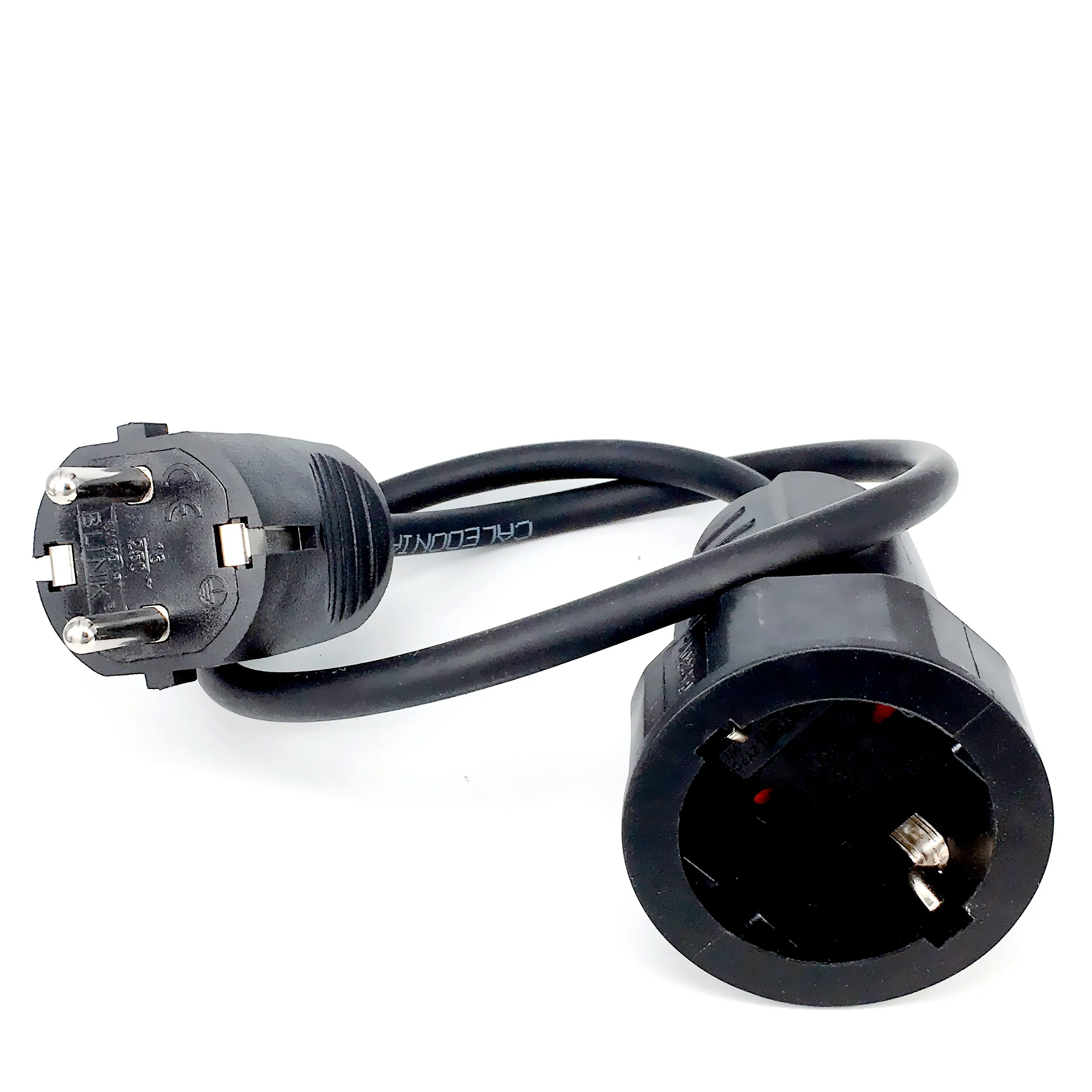 الأوروبي القياسية ذكر إلى أنثى كابل تمديد الطاقة 3G1.0mm سلك مقياس الاتحاد الأوروبي ألمانيا النحاس التيار المتناوب المقبس والمكونات الحبل 250 فولت 16A