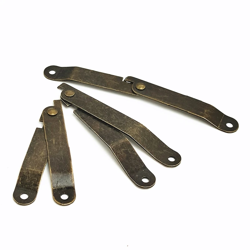2pcs/4pcs Furniture Hinge Support Hinge for Wooden Tripod Support Antique Bronze Hinge for Display Furniture Accessories image 4
