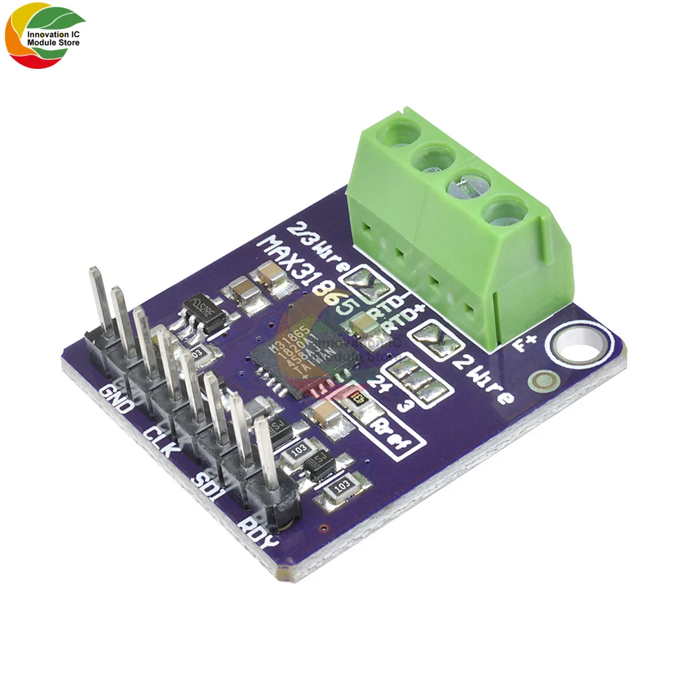 MAX31865 PT100 to PT1000 RTD-to-Digital Converter Board Temperature Thermocouple Sensor Amplifier Module 3.3V/5V For Arduino