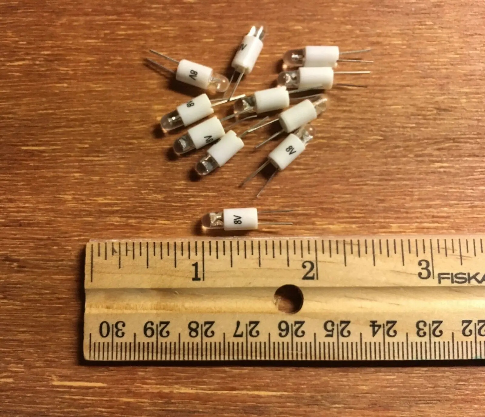 10 New LED Bi-Pin Stereo Dial Face Lamps Replace 8V 40mA Bulbs Fit 104 5220 2215 AM-FM and MARANTZ 2265, 2275, 2285, 2325 etc.