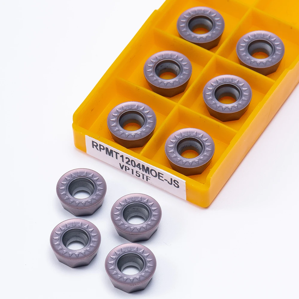 10PCS Carbide Insert RPMT1204 MOE JS VP15TF Internal Turning Tool for Stainless Steel Cast Iron  High Precision CNC Lathe Tools