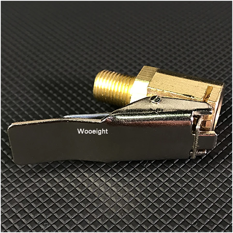 Wooeight 1Pc 8mm Car Truck Auto Brass Tyre Wheel Tire Air Chuck Inflator Pump Valve Clip Clamp Connector Adapter Brass Clamp