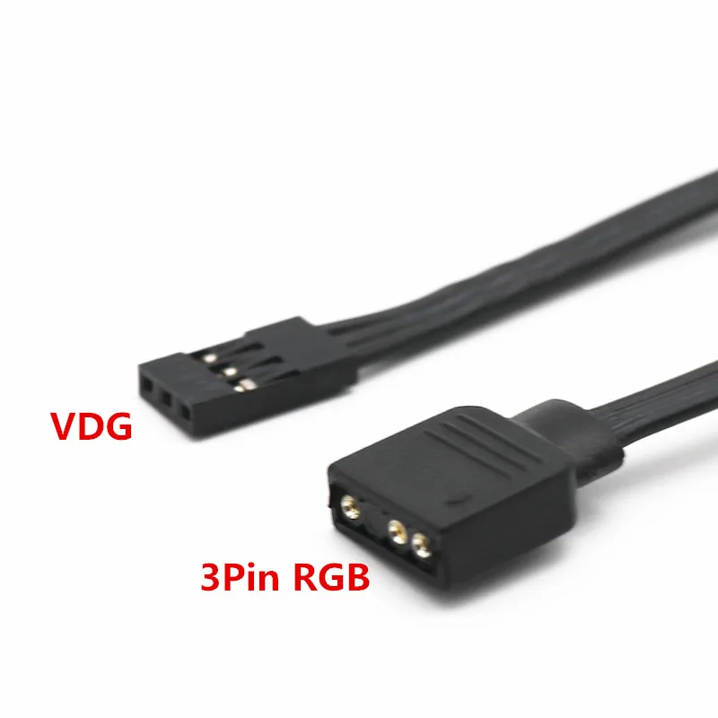 Angitu GIGABYTE مروحة 5 فولت RGB محول كابلات GIGA SYNC اللوحة الأم VDG تحويل كابل 1007 22AWG-50cm