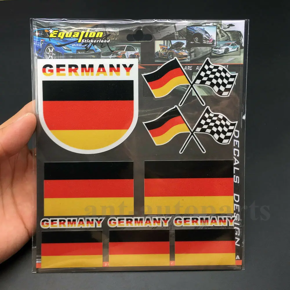 

Germany Flag Auto Car Trunk Emblem Badge Decal Sticker Motorcyle Oil Tank