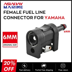 6mm 1/4'' Female Fuel Line Pipe Connector Fittings Adaptor For Yamaha Parsun Hidea Outboard Motor Engine Hose Boat Accessories M