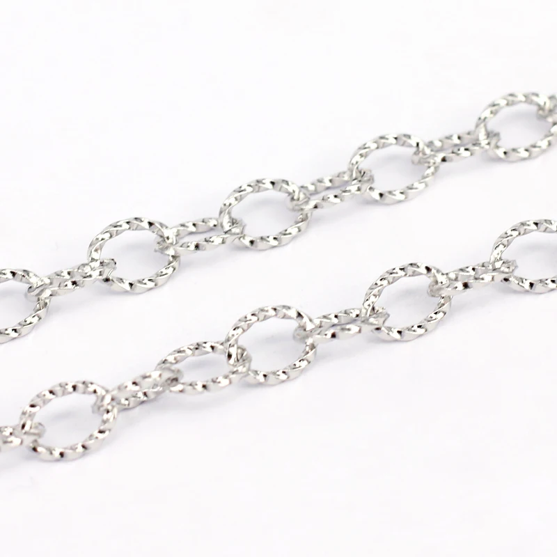 10M 304 Stainles Steel Cross Cable  Figaro Chain Jewelry Findings Unwelded Chains DIY Making Accessories