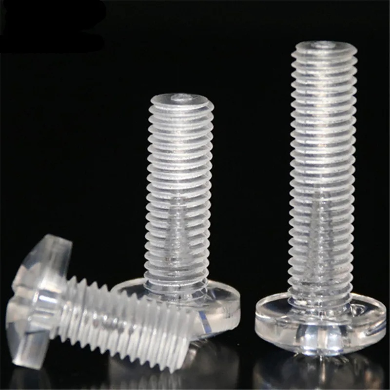 10PCS M2 M3 M4 M5 M6 M8 M10 PC PolycarbonateCross Recessed Pan Head Screw High Strength Fatigue Resistance