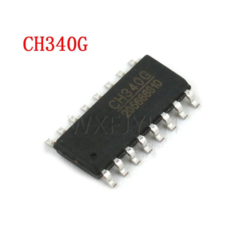 5PCS CH340G SOP16 340G SOP-16 CH340 SOP Original  IC R3 Board Free USB Cable Serial Chip