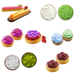8 Hole 3D Silicone Cake Mold Bubble Shape Mousse Mold Spiral Shape Cake Mold French Dessert Pan Muffin Pastry Tray Baking Tools