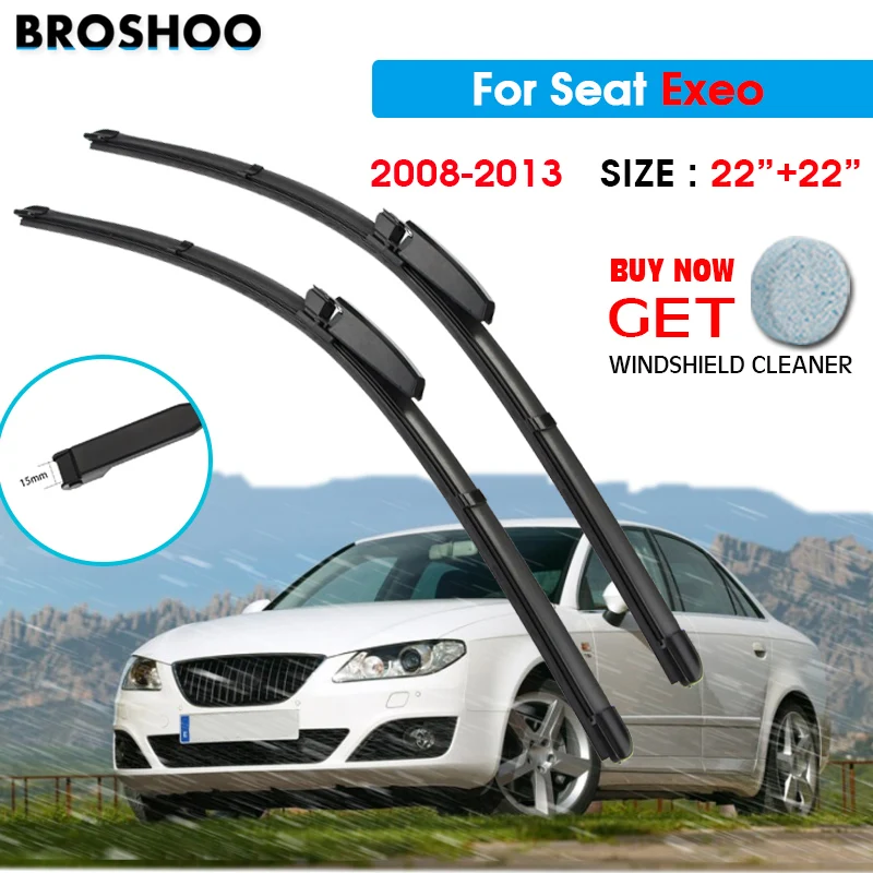 

Щетки стеклоочистителя для Seat Exeo 22+22 дюйма, 2008-2013, для автоматических стеклоочистителей, подходят для крепления на кронштейн