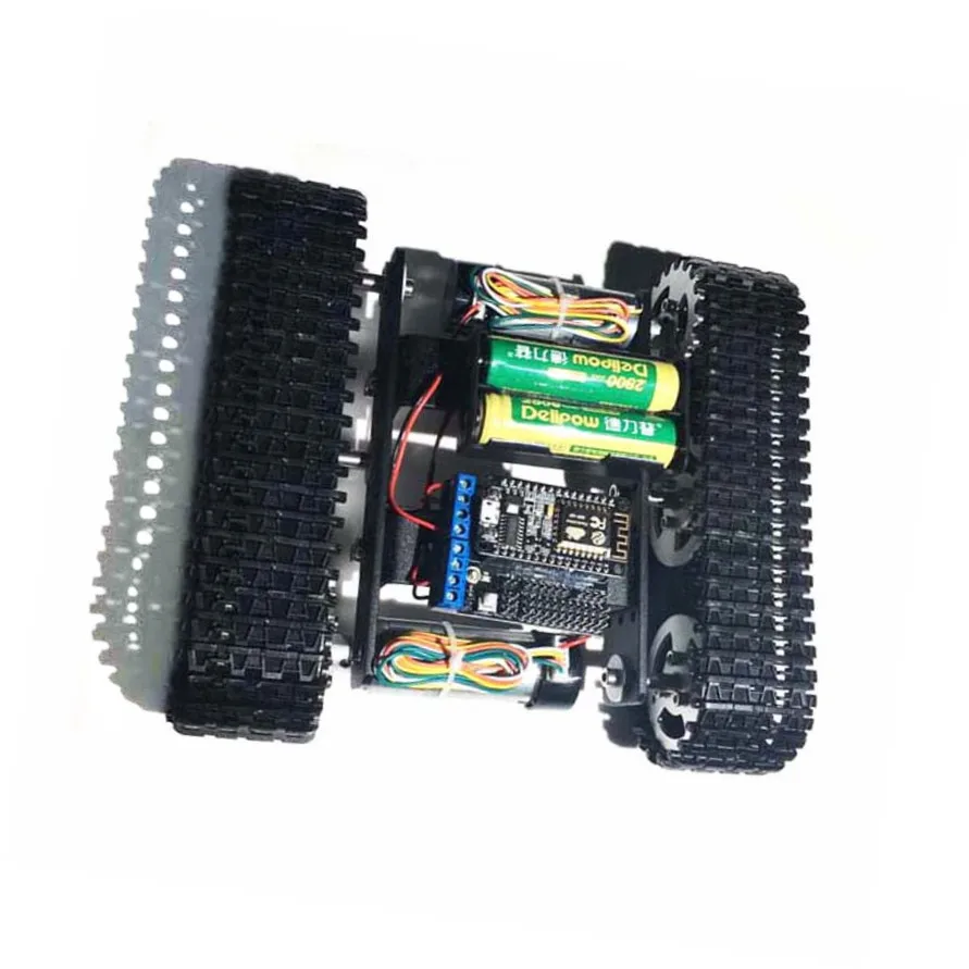 Nodemcu 키트가 있는 금속 크롤러 탱크 자동차 섀시, RC 무선 WiFi 컨트롤러 키트, RC 추적 자동차 섀시 로봇, DIY 장난감 키트