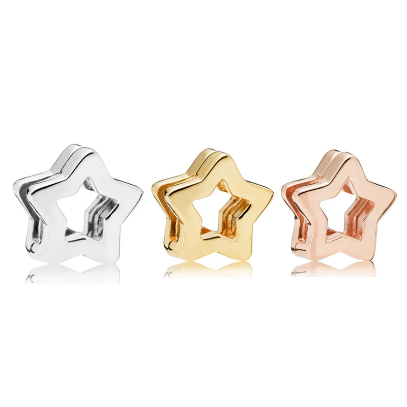 

Reflexions Sleek Star Clip Charms для изготовления ювелирных изделий для женщин серебряные бусины 925 пробы для браслетов Reflexions DIY Jewelry