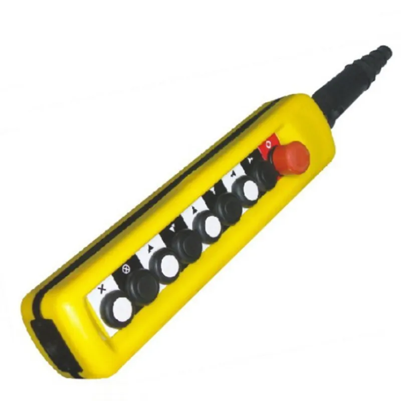 2 Speed Control Hoist Crane 8 Pushbuttons Pendant Control Station With Emergency Stop XAC-8913