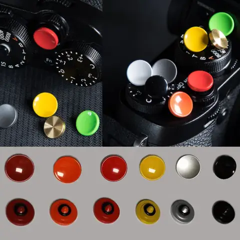 Concave Surface Metal Soft Camera Shutter Release Button for Leica/Canon/Nikon/Minolta/Fujifilm Fuji XT20 X100F X-T2 X100T X-T10