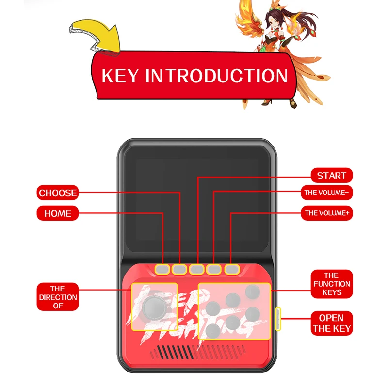 NX-35 Handheld Spielkonsole 3,5 zoll Mini Retro Gaming Player 1700 Klassische Spiele Vorinstalliert Wiederaufladbare Spiel Konsolen Box für