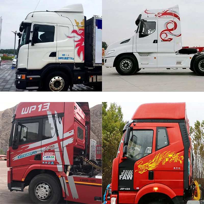 

Truck trailer J6P H7 GTL Jiefang A7 FOR car decoration car stickers big truck Scania cab decoration stickers