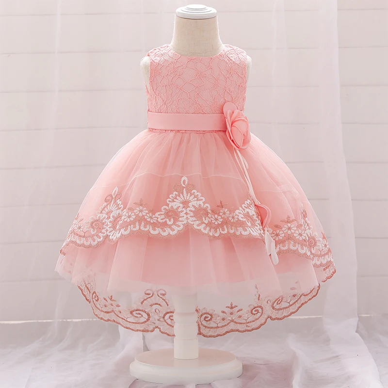 Summer Flower Infant  1st Birthday Dress For Baby Girl Clothes Baptism Lace Princess Dresses Party And Wedding Toddler Gown