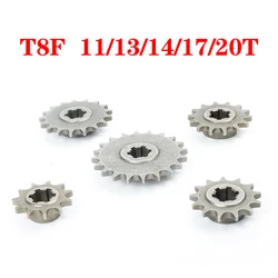 2 Stroke Mini Dirt Bike Pit T8F 11 14 17 20 Tooth Children's Atv Minimoto 49CC Chains Clutch Variator Drum Gear Box Sprocket