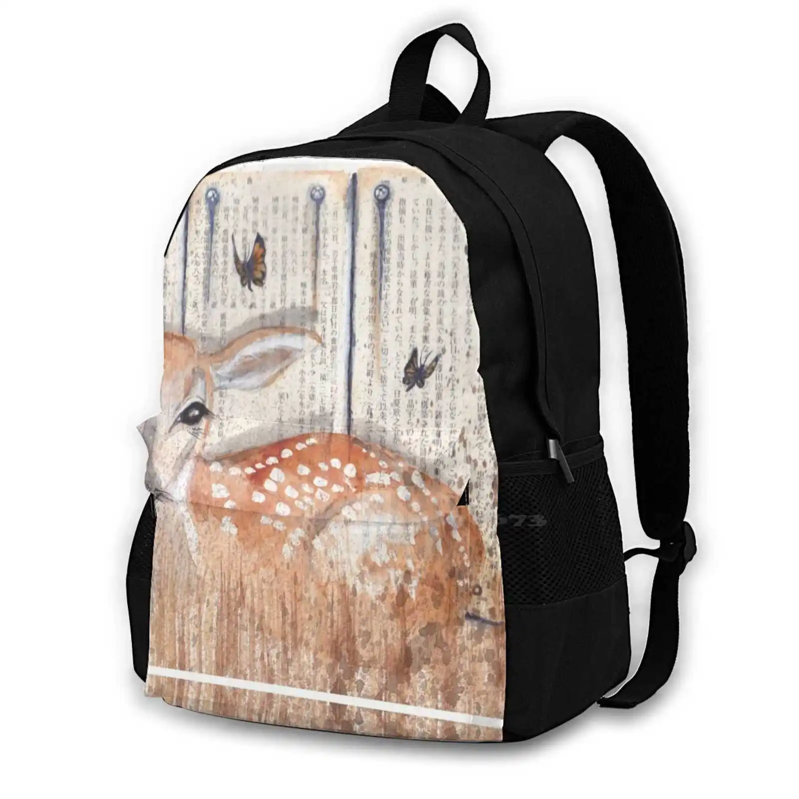 

Fawn School Bags Travel Laptop Backpack Fawn Reindeer Baby