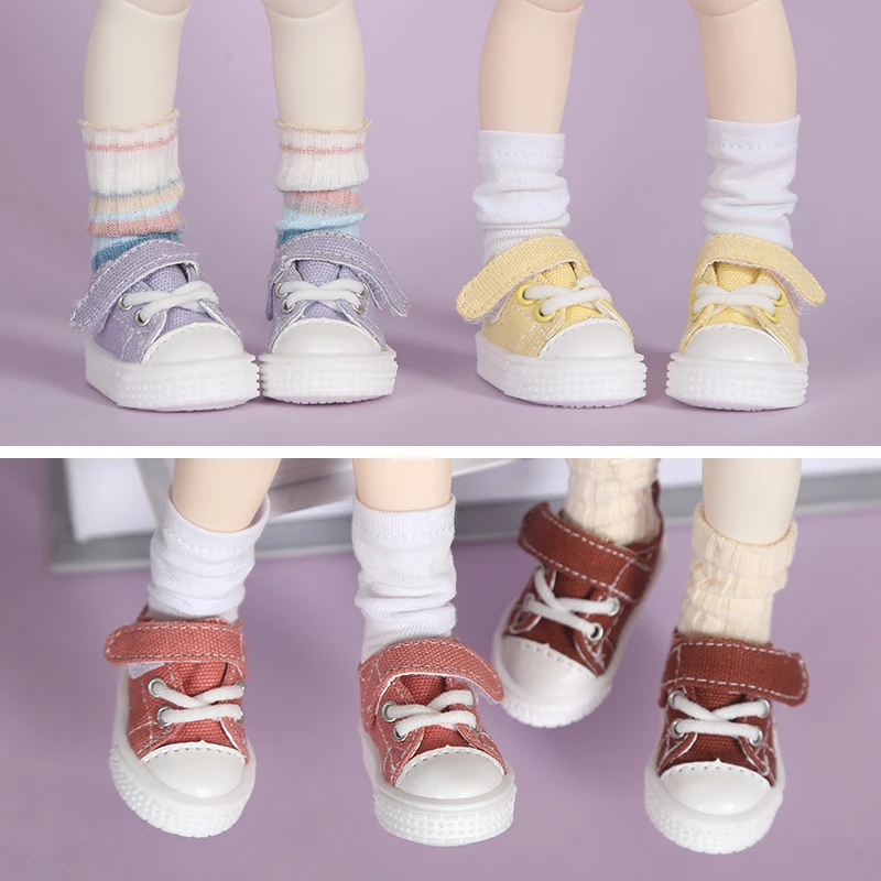 BJD Doll Accessories Multicolor Canvas Shoes Sneakers Doll Shoes 1/6  Yosd BJD Doll Shoes