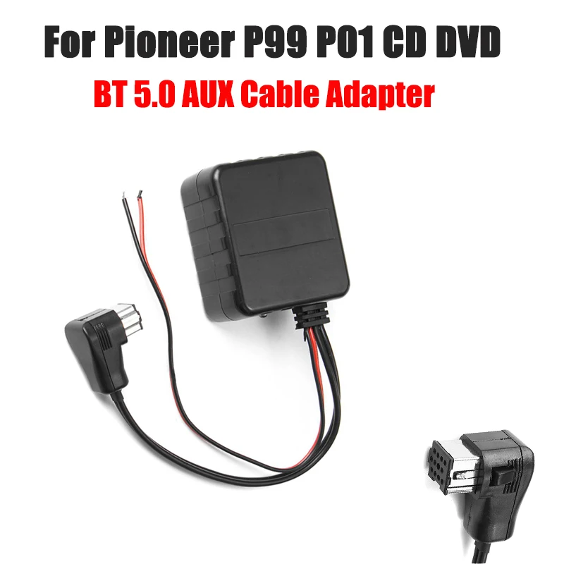 12V HIFI Car Bluetooth Module AUX Cable Adapter Audio Radio Stereo Fit For Pioneer P99 P01 CD DVD Head Unit