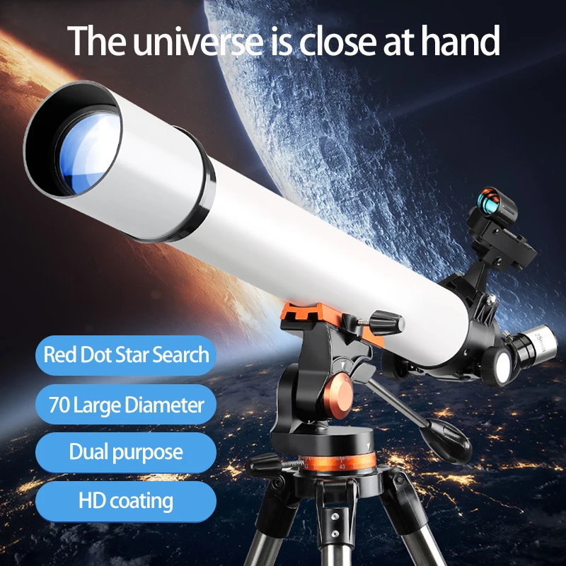 

100% 150 TImes Professional Astronomical Telescope Space Night Vision Watch Saturn Jupiter Nebula Support Take Photo for Camping