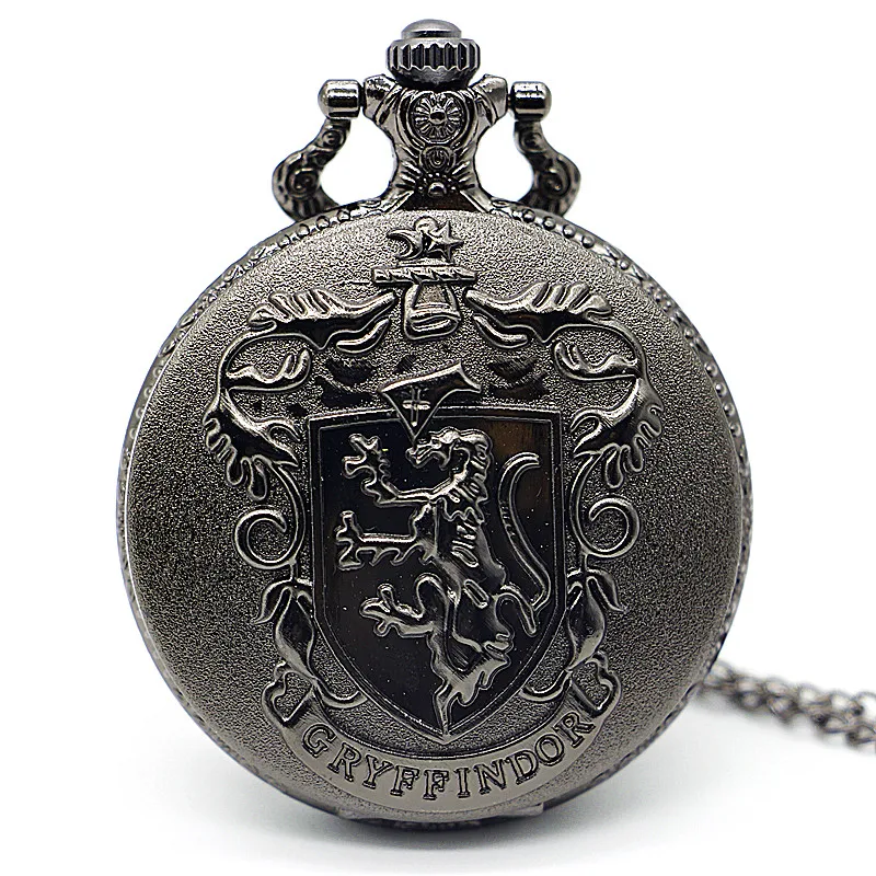 Antique Steampunk Bronze Quartz Pocket Watch Necklace Chain Pendant Gift relogio de bolso