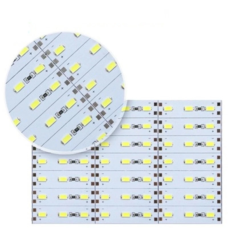 10/50 Stück DC12V 0,5 m 36 LEDs weiß/warmweiß/rot/grün/blau Aluminium-LED-Streifen 5730 5630 Hartstreifenlicht