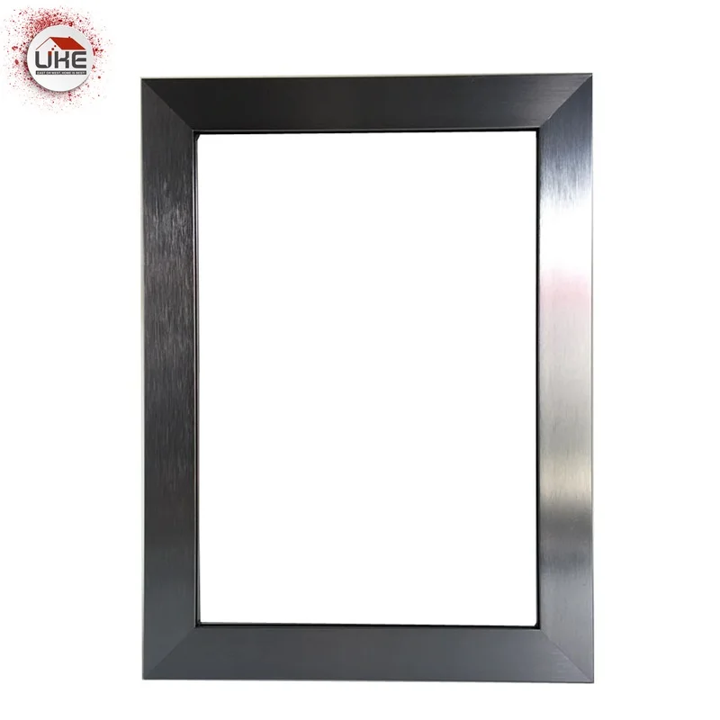 UKE Square anodized aluminum frame for kitchen cabinet glass door and window aluminium framed sliding glass door