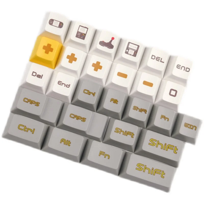 Personalized Video Game Theme 131 Keys Set PBT Cherry Profile Sublimation Keycaps Compatible with TTC Kaihua Cross Shaft