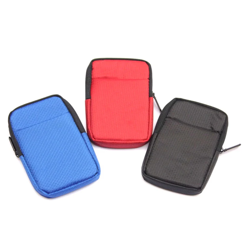 2.5 Hard Disk Case Portable HDD Protection Bag for External 2.5 inch Hard Drive/Earphone/U Disk Hard Disk Drive Case Black