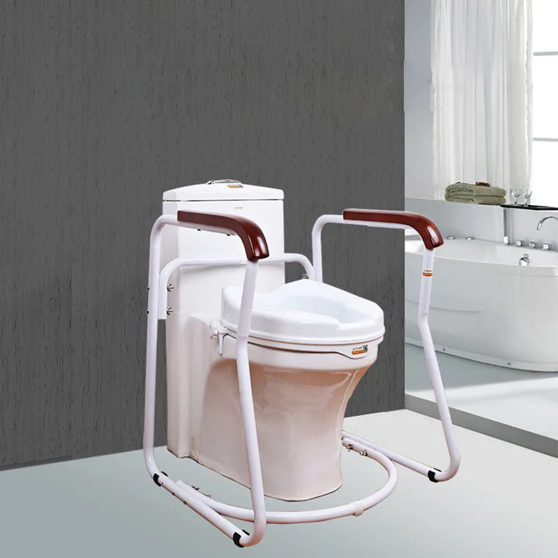 Toilet Armrest Bathroom Handicapped Nonslip Pregnant Woman Narrow Top Wide Bottom Antirollover Stable Punch Free Elderly Supplie