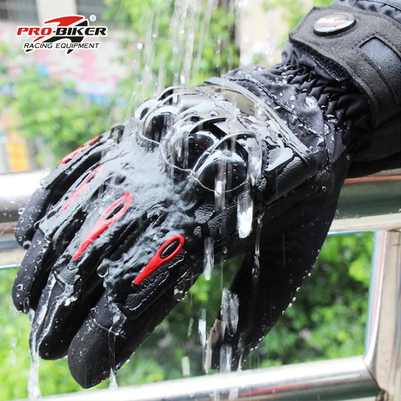 ถุงมือ Motocross BMX ATV MTB Off ถุงมือรถจักรยานยนต์ Mountain Bike PRO ถุงมืออุ่น,เย็นและถุงมือรถจักรยานยนต์กันน้ำ