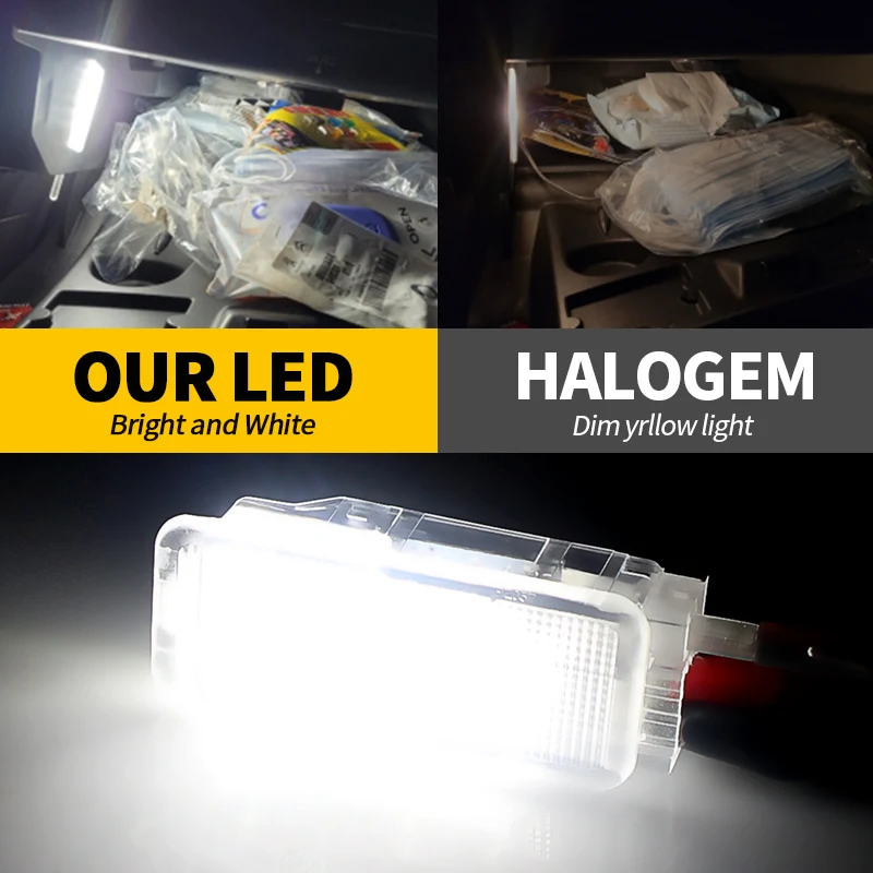 1x Led Interior Glove Box Light Luggage Lamp For Peugeot 206 207 301 2008 3008 307 308 408 508 Part Number：6362N6