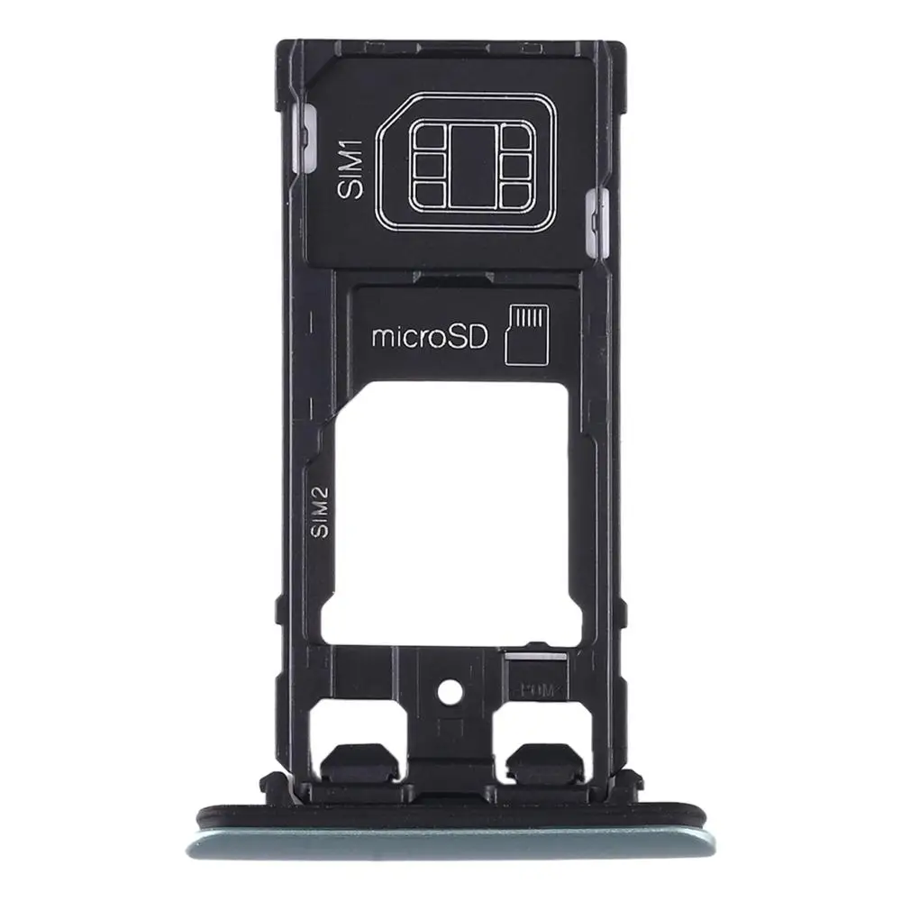 Двойной лоток для SIM-карты для Sony Xperia XZ2, компактный телефон SIM1 + SIM2 + держатель лотка для карт Micro SD, запасные части