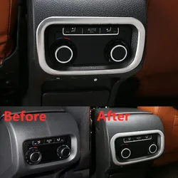 For VW Sharan 2013-2016 Car Armrest Air Conditioner Adjust Button Panel Decoration Frame Trim Styling Car Molding Sticker