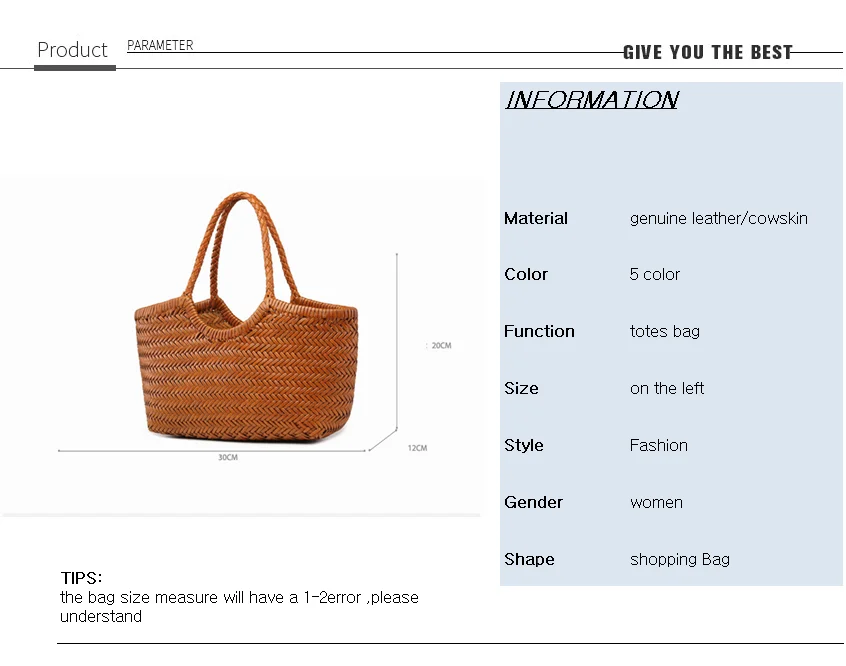 Designer woven totes bag women genuine leather cowskin knitting shopping basket handbag female large capacity bucket bag2021 new