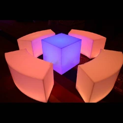 LED Bar Chair Stool, Waterproof, Rechargeable, 16 Color Changing, Home Furniture, SK-LF29, L120 * W43 * H43cm
