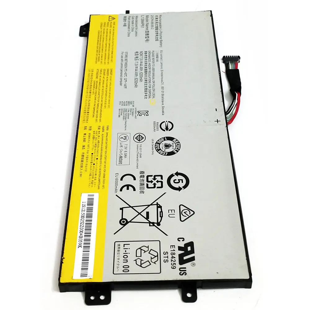 Imagem -06 - Genuine L13s4p61 L13m4p61 Bateria do Portátil para Lenovo Thinkpad Edge 15 80h1 15.6 2icp3 86 9444.4wh 7.4 v 6000mah