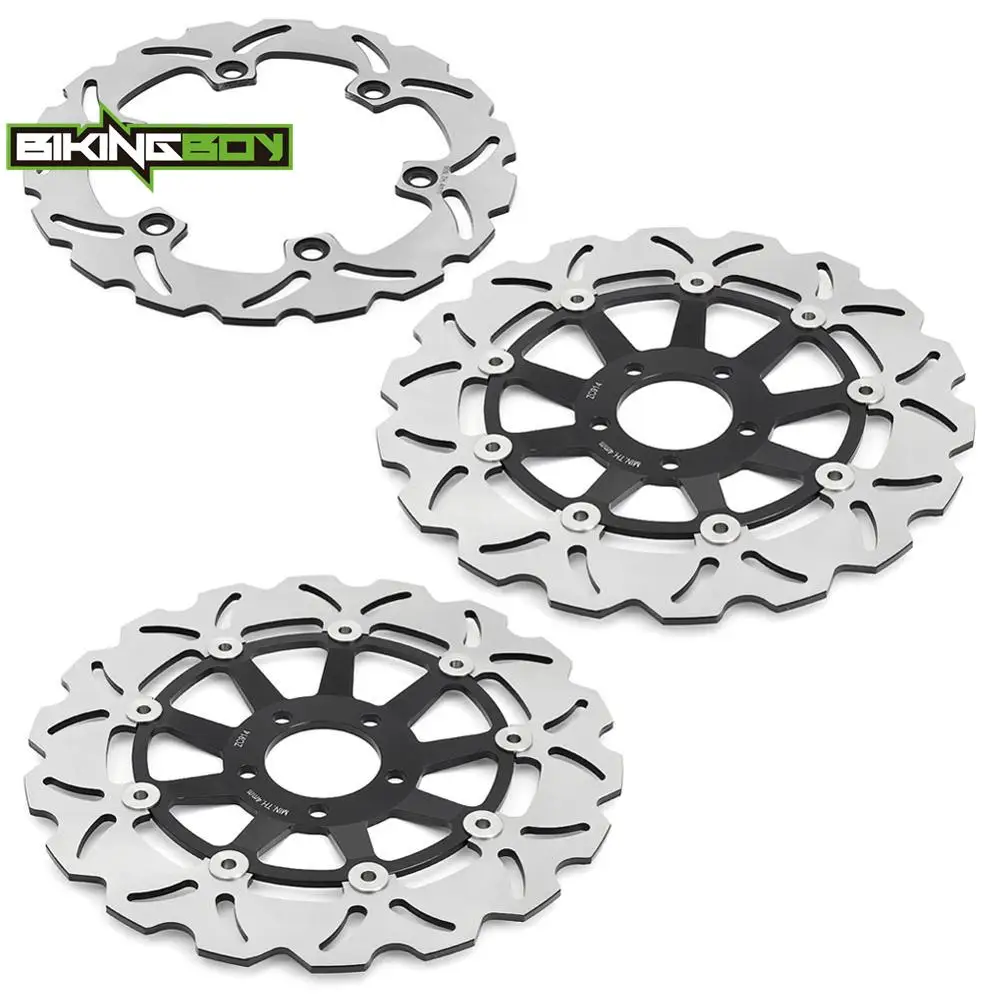 BIKINGBOY Front Rear Brake Disks Discs Rotors For Kawasaki ZR 1100 Zephyr 93 94 95 96 97 98 02 03 04 05 ZR 1100 A 92 93 94 95 99