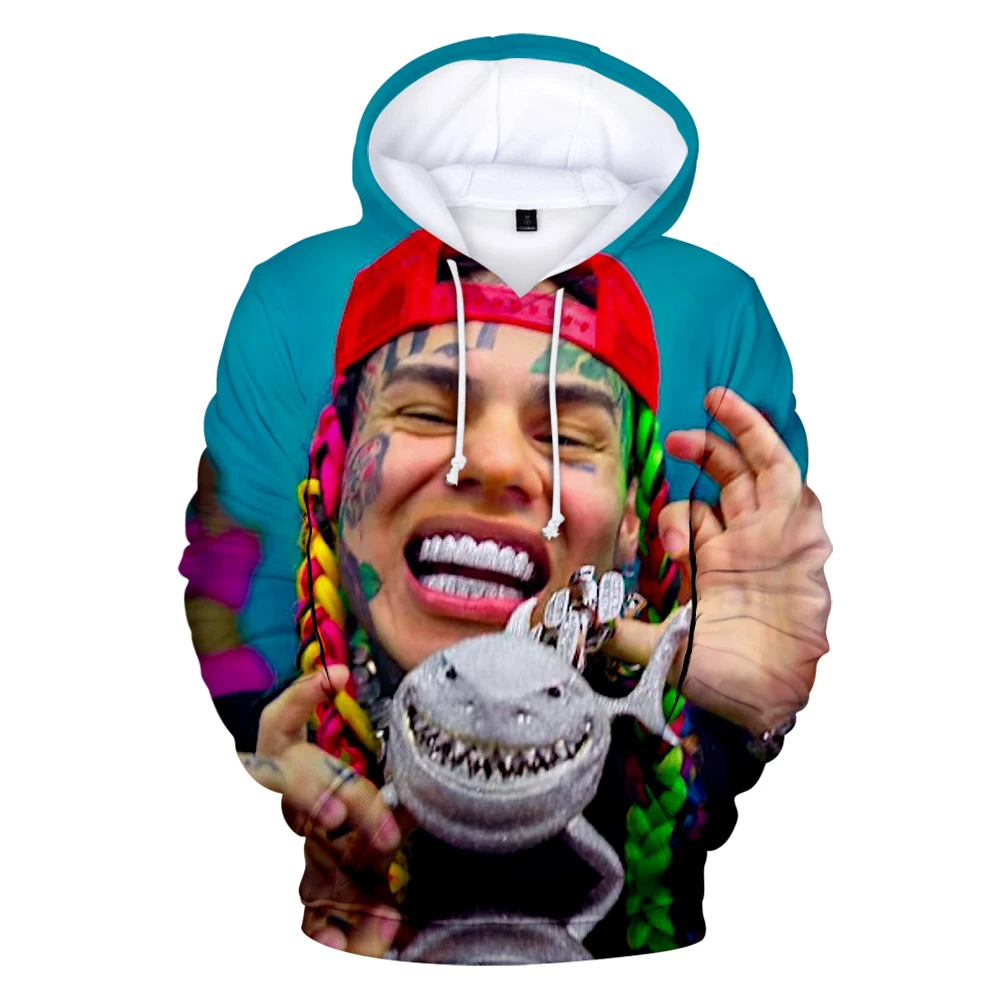 6IX9INE 3D Hoodies Sweatshirt Men/women Casual Long Sleeve Harajuku Teenage Hoodies Hip Hop Boys/girls Oversized Pullovers