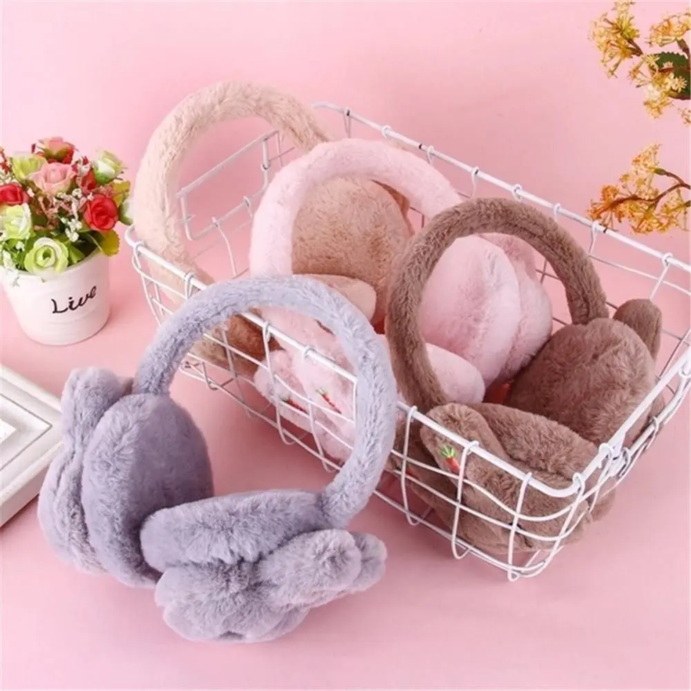 New Cartoon Rabbit Winter Warm Earmuffs Fashion Plush Thick Soft  Ear Cover Ear Protection Warmth Ear Muffs For Aldult Kids