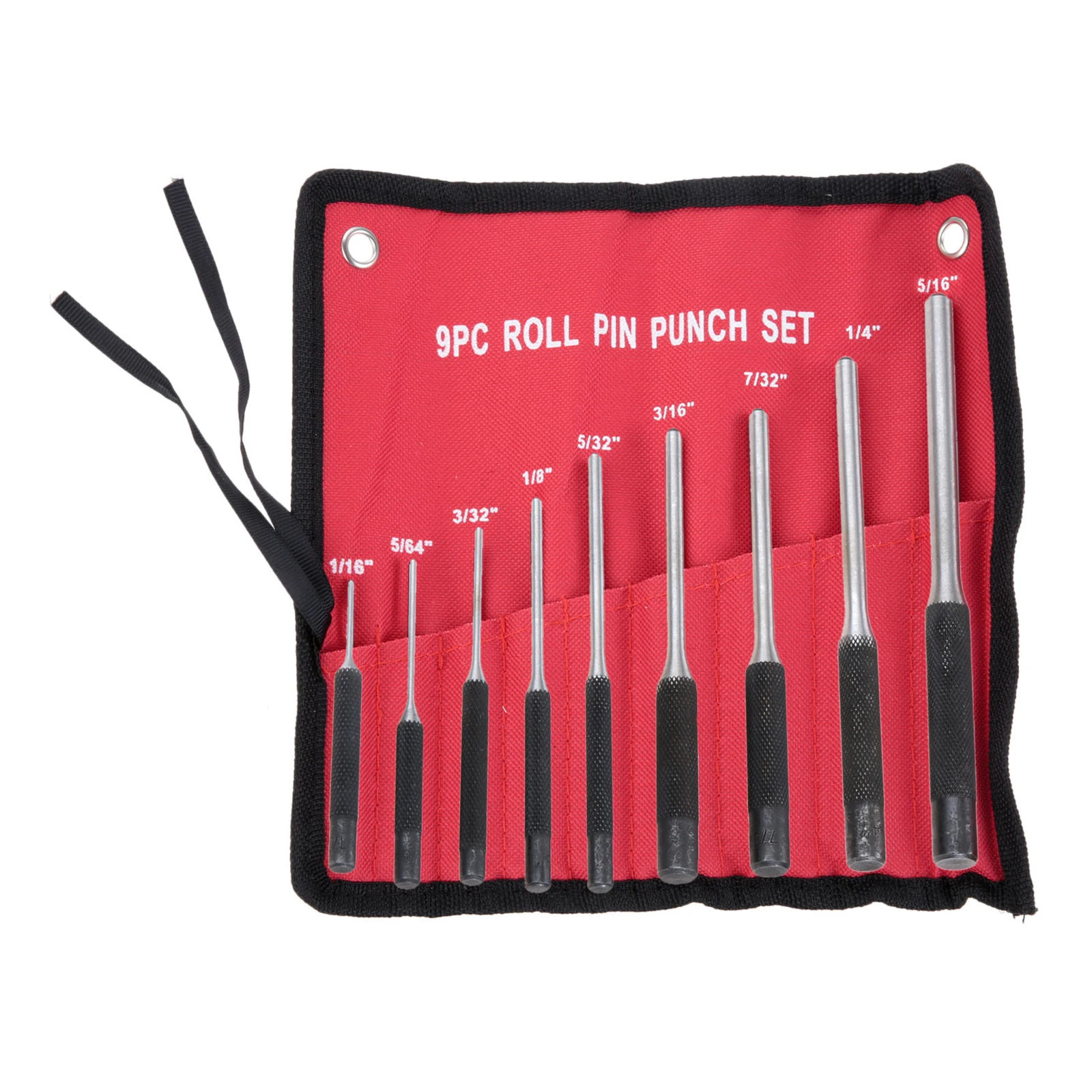 9Pcs/set Alloy Steel Central Positioning Cylindrical Drilling Tool Roll Pin Punch Set